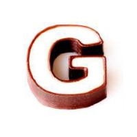 G - literka, pralinka do wypełnienia G - literka, pralinka do wypełnienia